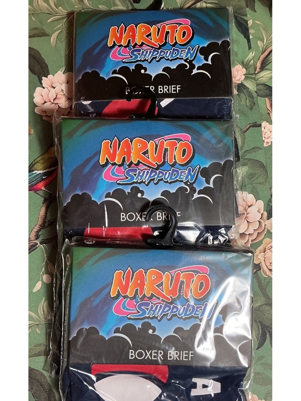 Naruto Shippuden Boxer Brief 3 Pair Lot Men MedAnime New